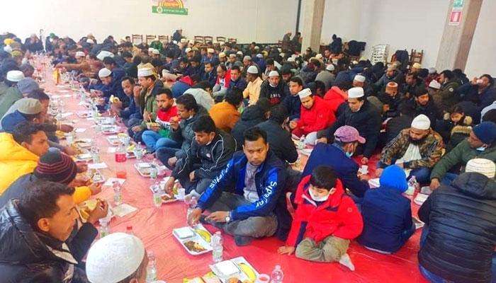 Attendance at Iftar mahfil of Kishoreganj District Association in Italy 