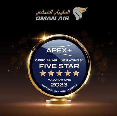 Five-Star rating in the Major Airline category